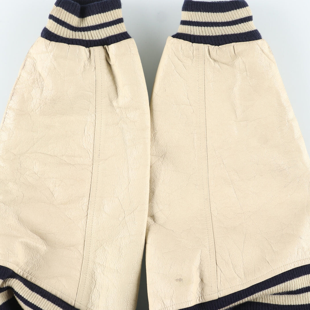 LIMITED Collared Leather Sleeve Wool Stadium Jacket Award Jacket Varsity Jacket Women's XL /eaa406982