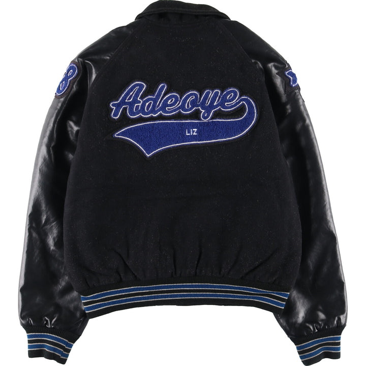 MAVERICK Leather Sleeve Wool Varsity Jacket Award Jacket Varsity Jacket Men's M /eaa406992