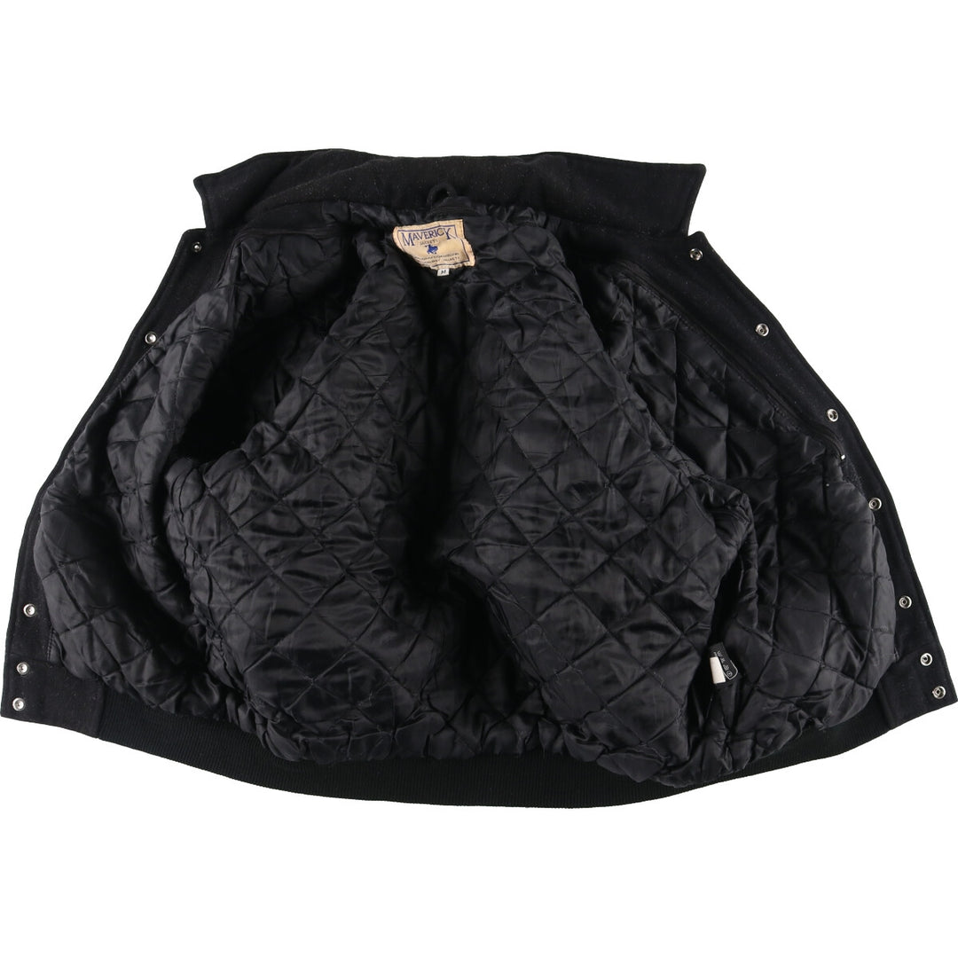 MAVERICK Leather Sleeve Wool Varsity Jacket Award Jacket Varsity Jacket Men's M /eaa406992