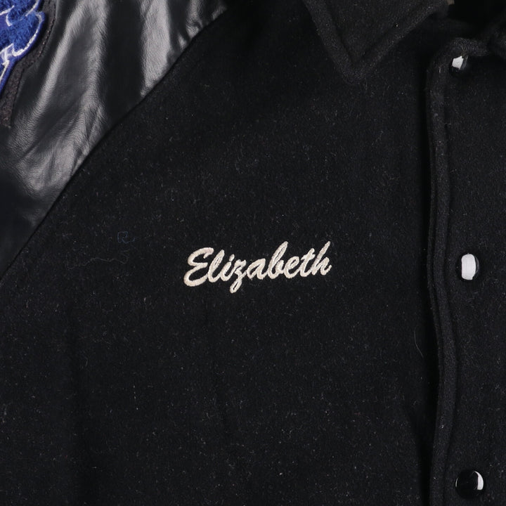 MAVERICK Leather Sleeve Wool Varsity Jacket Award Jacket Varsity Jacket Men's M /eaa406992