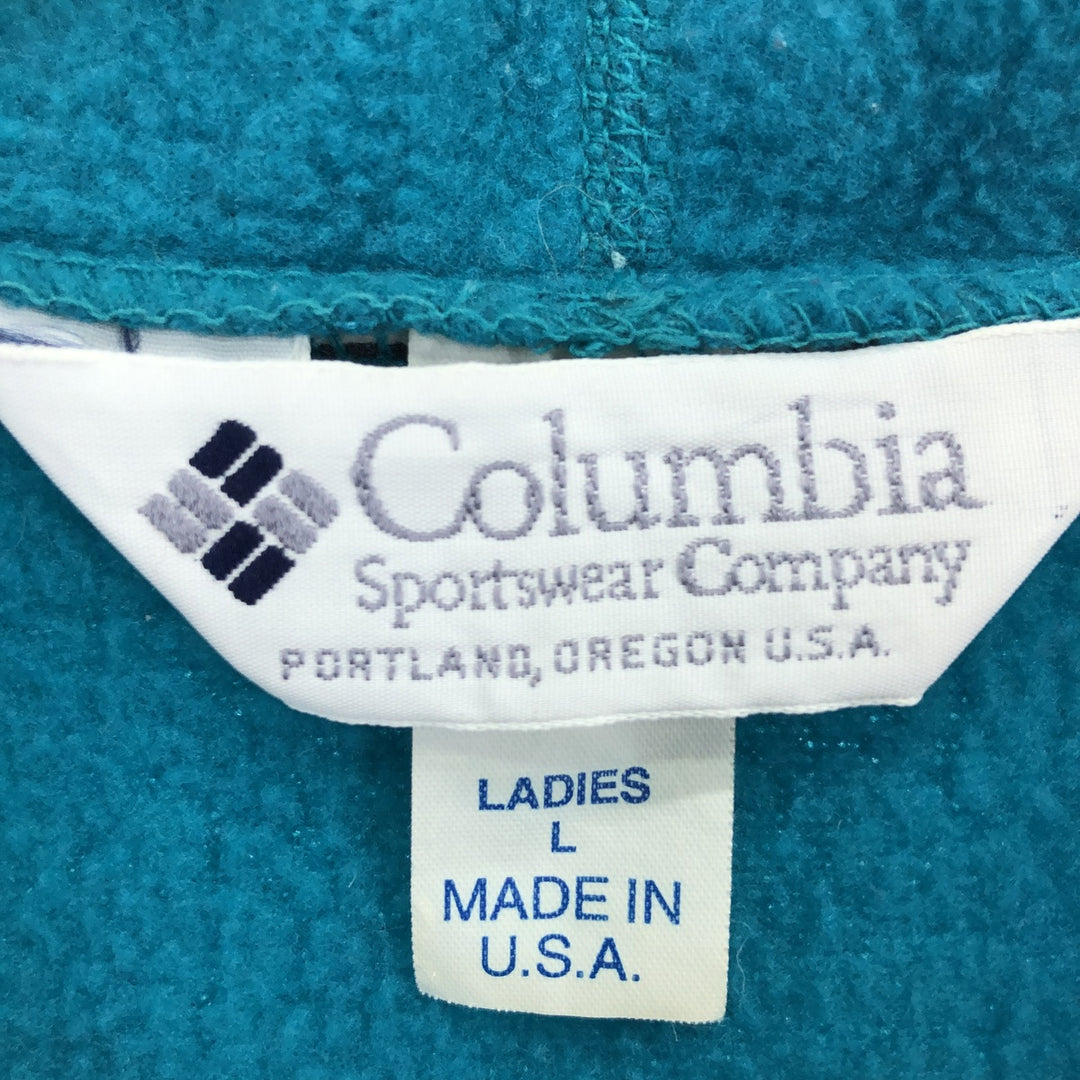 Columbia Full Zip Fleece Jacket Made in USA Women's L /eaa407009