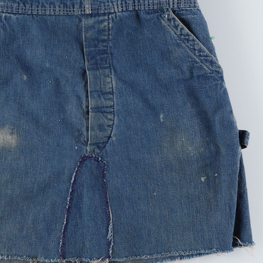 1940'S BIG BUCK Remake Denim Jumper Skirt Made in USA Women's M Vintage /eaa407127