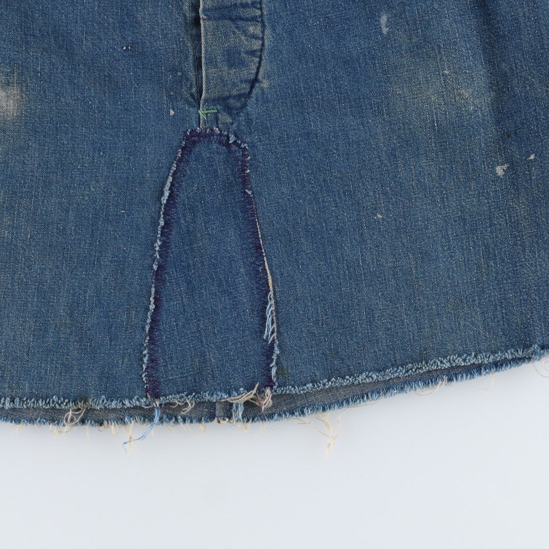 1940'S BIG BUCK Remake Denim Jumper Skirt Made in USA Women's M Vintage /eaa407127