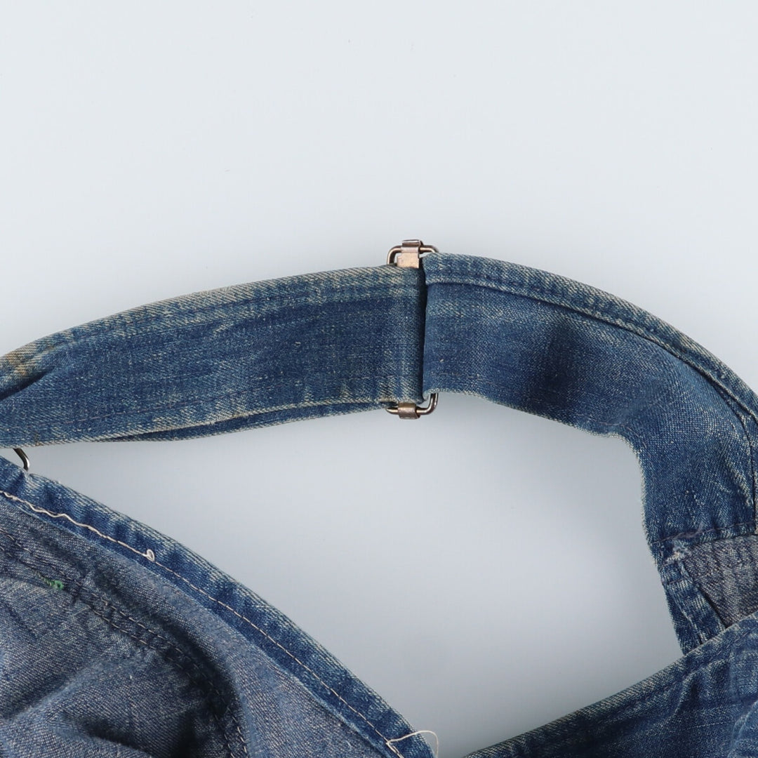 1940'S BIG BUCK Remake Denim Jumper Skirt Made in USA Women's M Vintage /eaa407127