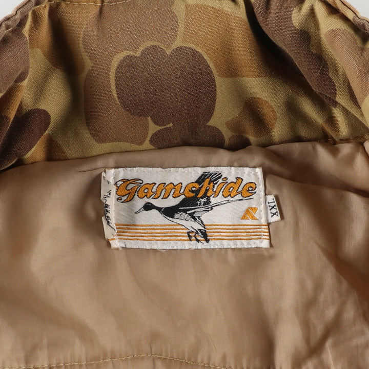 70s~80'S Gamehide Padded Camouflage Pattern Duck Hunter Camo Duck Hunting Jacket Men's XXL Vintage /eaa407259