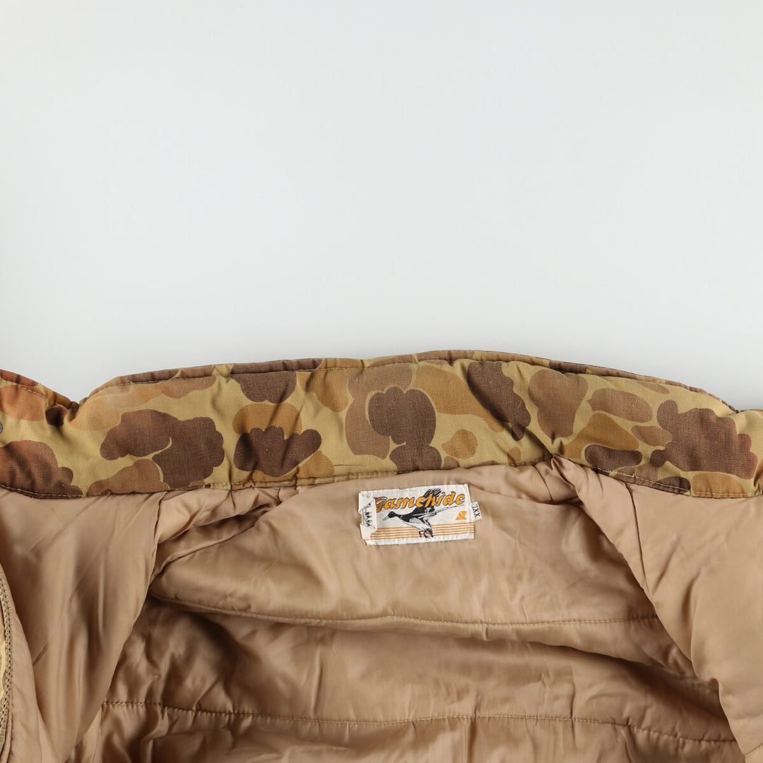 70s~80'S Gamehide Padded Camouflage Pattern Duck Hunter Camo Duck Hunting Jacket Men's XXL Vintage /eaa407259