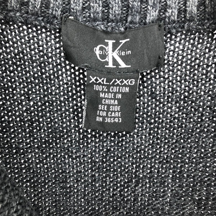 Calvin Klein Cotton Knit Half Zip Sweater XXL /eaa407370