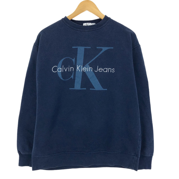 90'S Calvin Klein JEANS Logo Sweatshirt Made in Canada Men's S Vintage /eaa407453