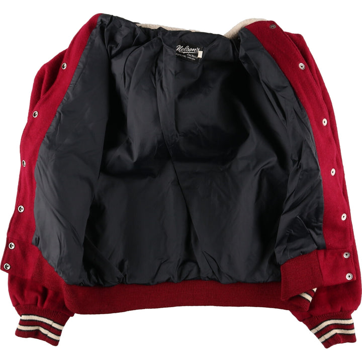 80'S NELSON'S Wool Stadium Jacket Award Jacket Varsity Jacket Women's XL Vintage /eaa407573