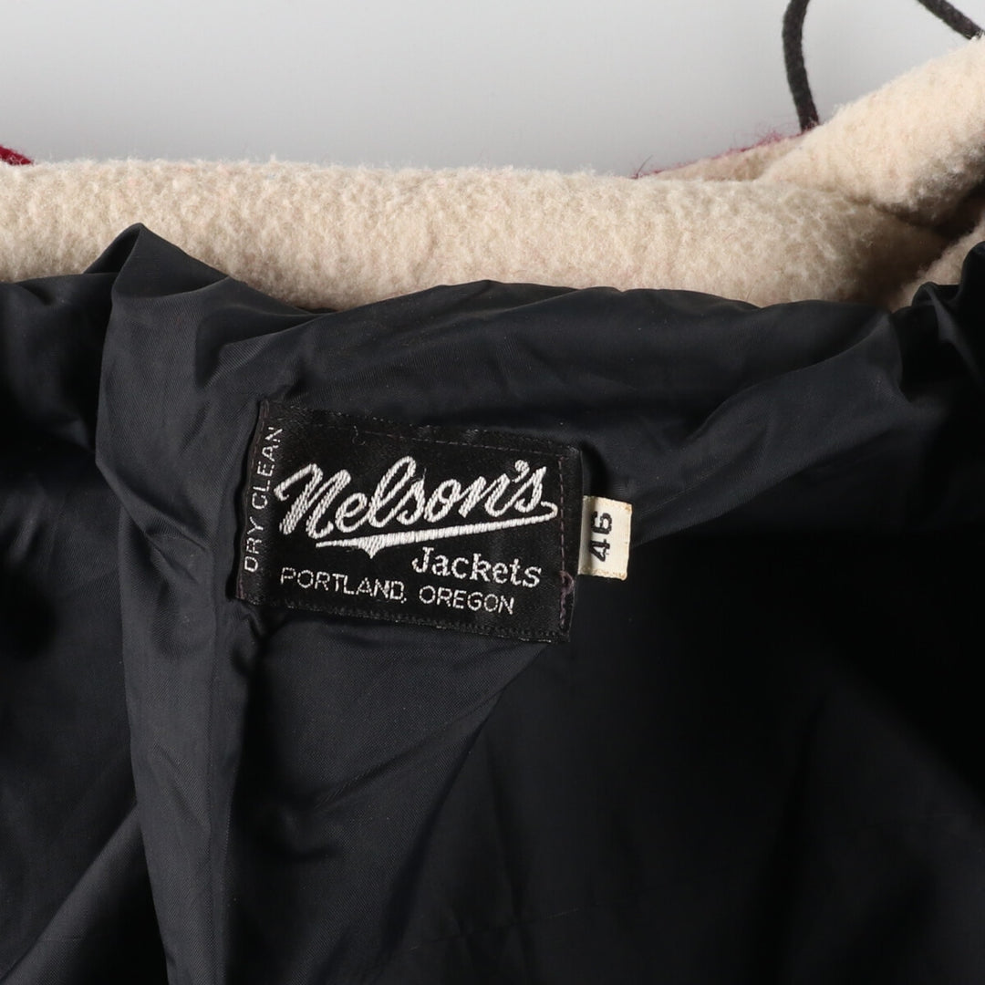 80'S NELSON'S Wool Stadium Jacket Award Jacket Varsity Jacket Women's XL Vintage /eaa407573