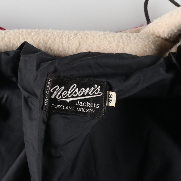 80'S NELSON'S Wool Stadium Jacket Award Jacket Varsity Jacket Women's XL Vintage /eaa407573