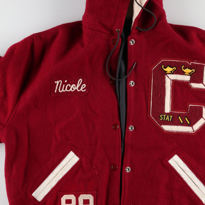 80'S NELSON'S Wool Stadium Jacket Award Jacket Varsity Jacket Women's XL Vintage /eaa407573