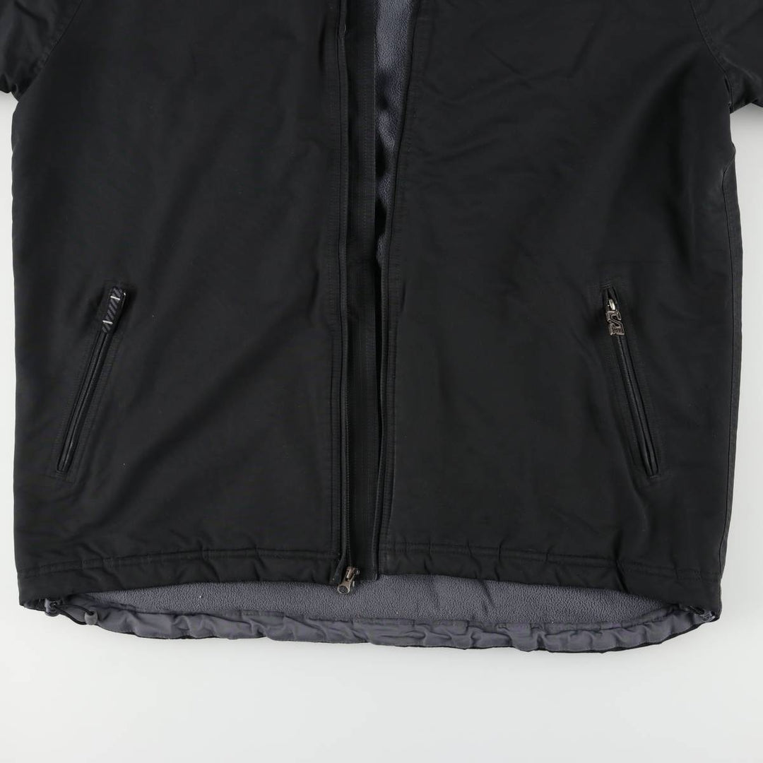 2000'S Nike Back Logo Padded Hoodie Puffer Jacket Men's Size L unclear black type Vintage Second Hand