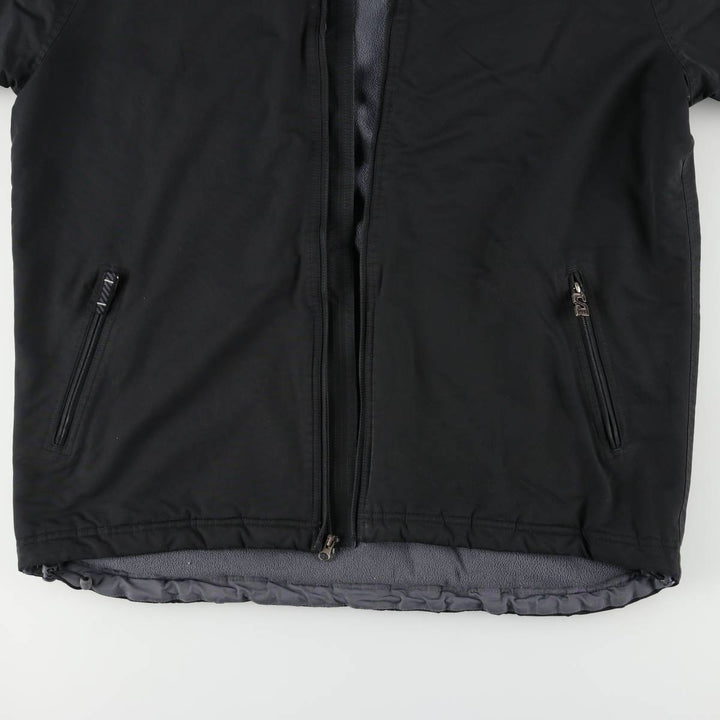2000'S Nike Back Logo Padded Hoodie Puffer Jacket Men's Size L unclear black type Vintage Second Hand