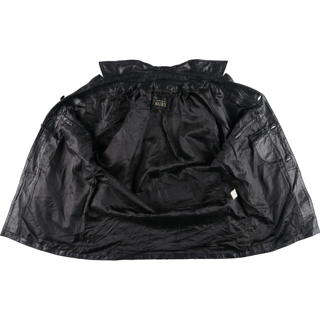 MALIK'S Leather Car Coat Men's XXL /eaa407718