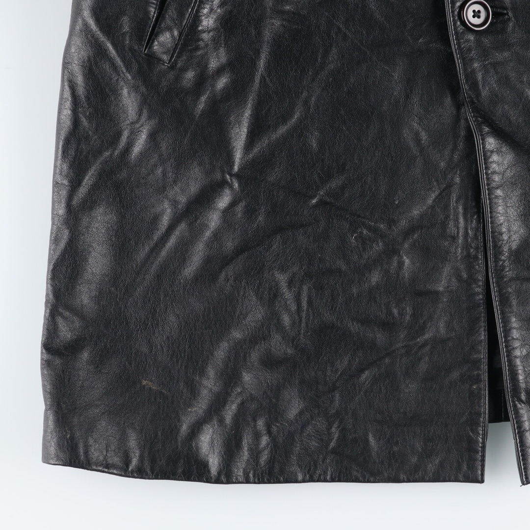 MALIK'S Leather Car Coat Men's XXL /eaa407718