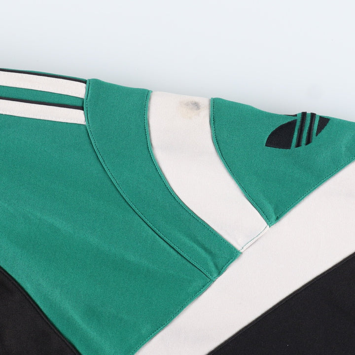 90'S Adidas Trefoil Logo Jersey Track Jacket Men's Medium Vintage /eaa407792