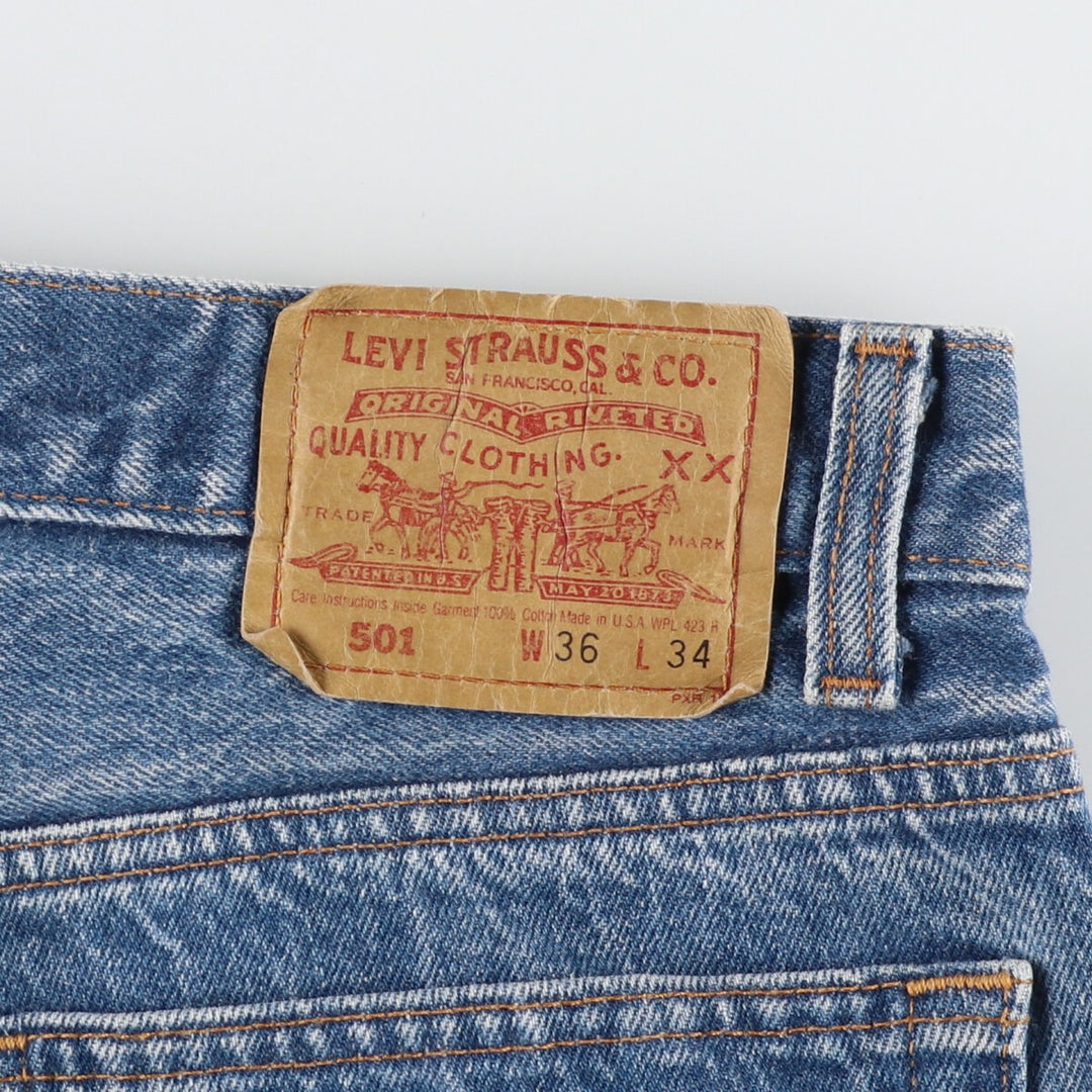 90'S Levi's 501 Straight Denim Pants Made in USA Men's W36 Vintage /eaa407982