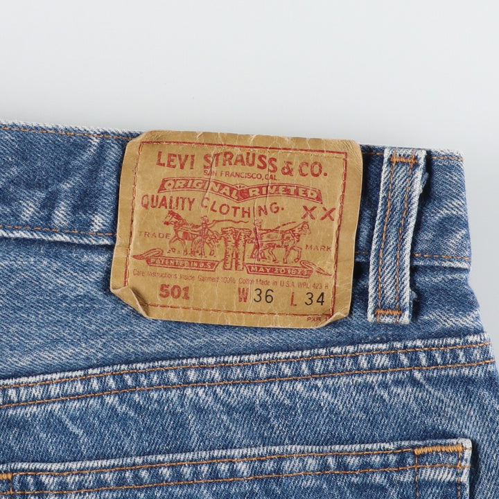 90'S Levi's 501 Straight Denim Pants Made in USA Men's W36 Vintage /eaa407982