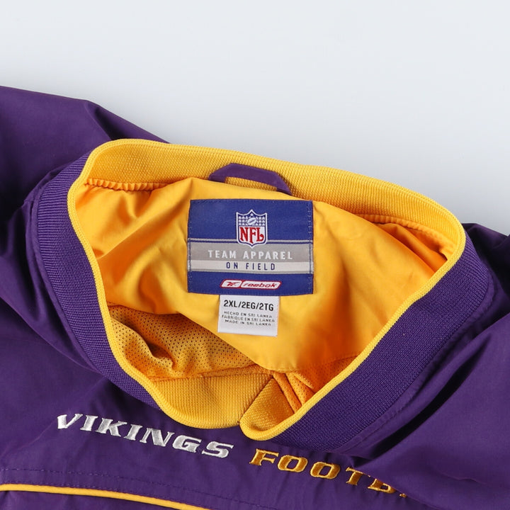 Reebok NFL MINNESOTA VIKINGS Minnesota Vikings Warm-up Pullover Men's XXL /eaa408055