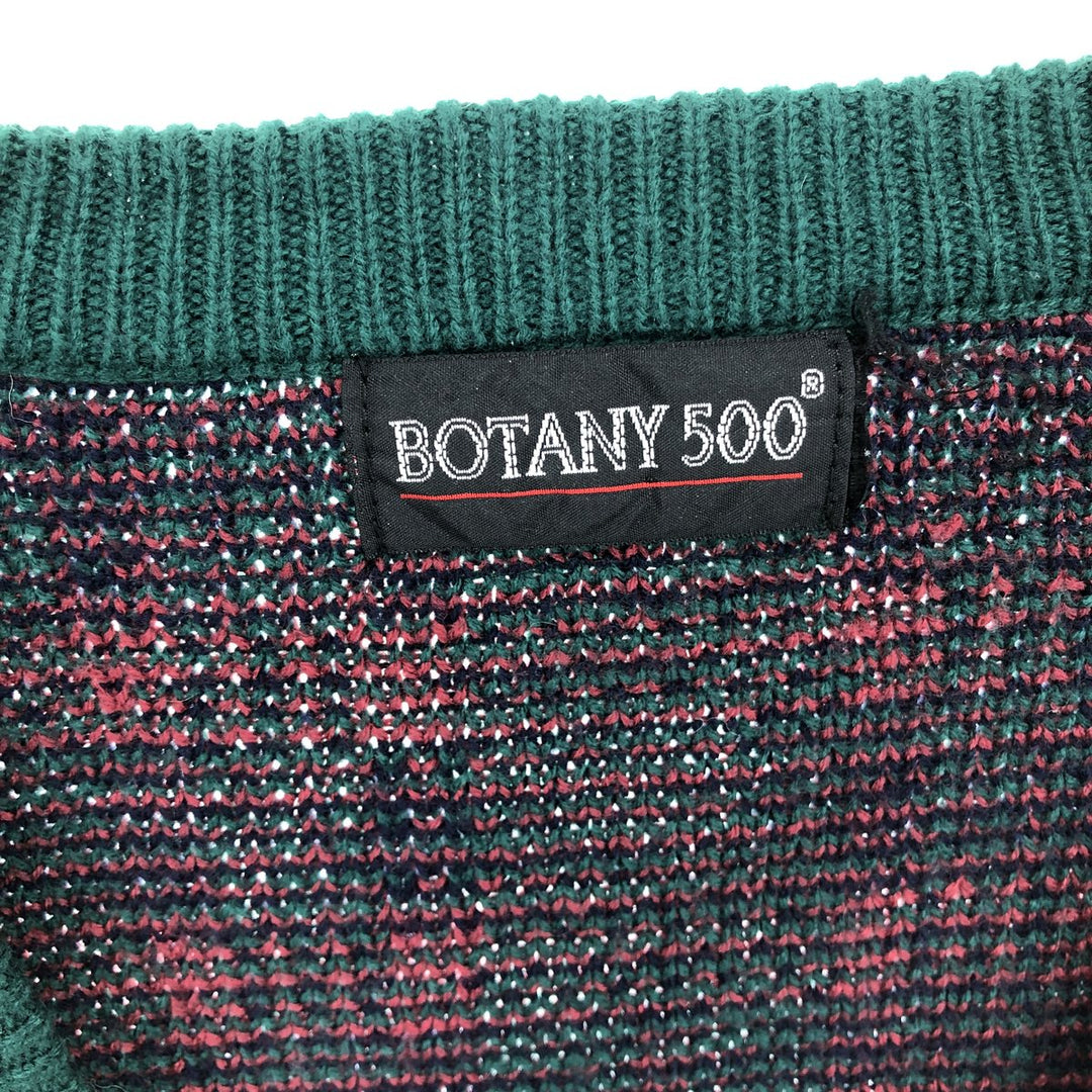 BOTANY 500 Check Pattern Wool Knit Cardigan Men's L /eaa408122