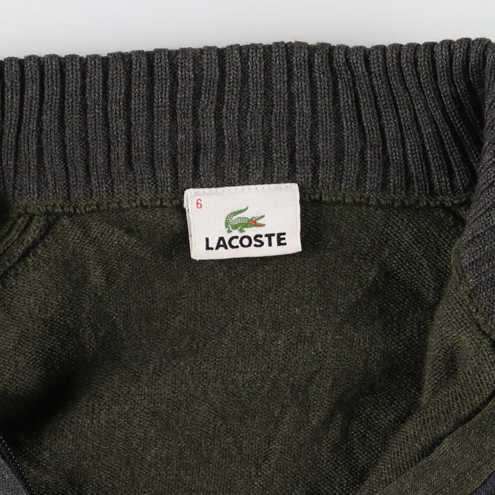 Lacoste Wool x Acrylic Driver's Knit Sweater Size 6 Men's XL /eaa408162