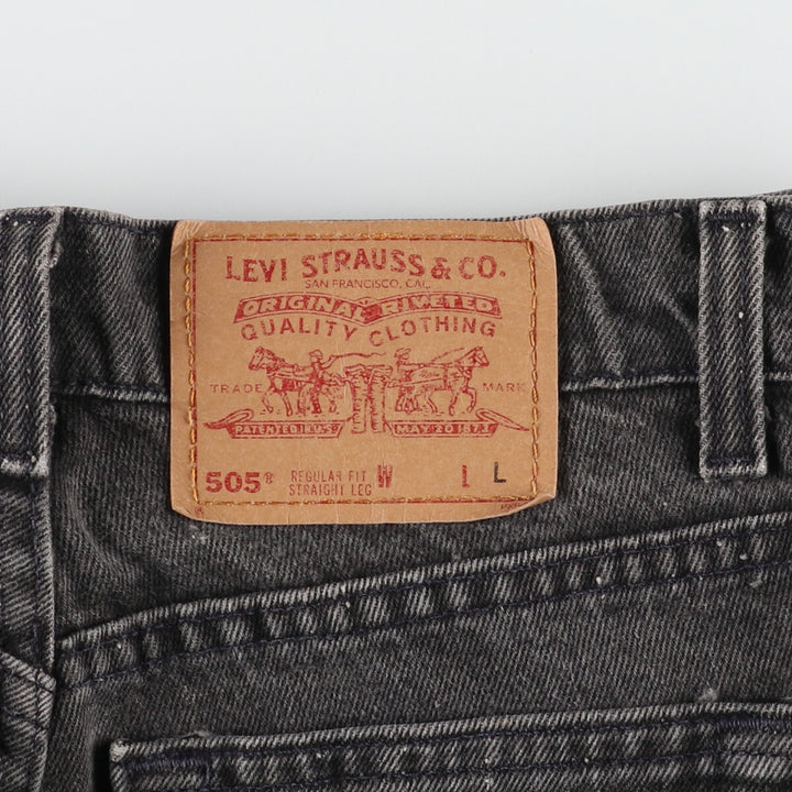 90'S Levi's 505 Black Denim Tapered Denim Pants Made in USA Women's L (w27) Vintage /eaa408204