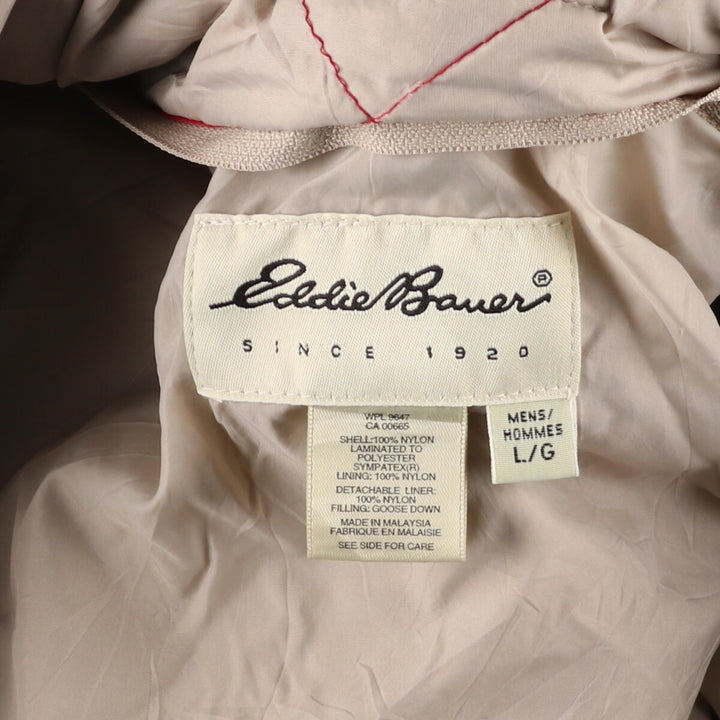 00'S Eddie Bauer Goose Down Liner Mountain Parka Men's L /eaa408259