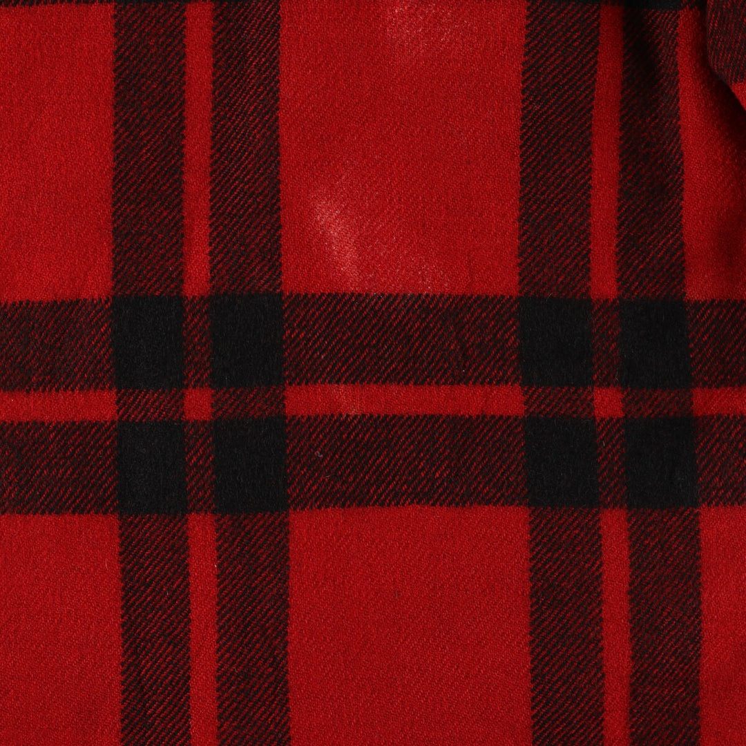 60'S UNKNOWN Check Pattern Wool Jacket Men's L Vintage /eaa408267