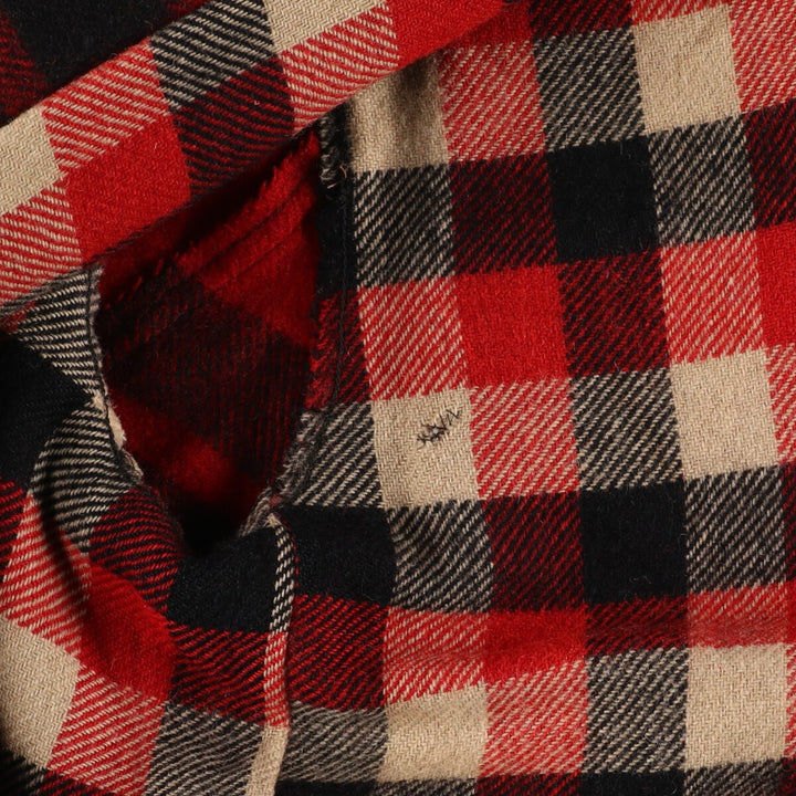 60'S UNKNOWN Check Pattern Wool Jacket Men's L Vintage /eaa408267