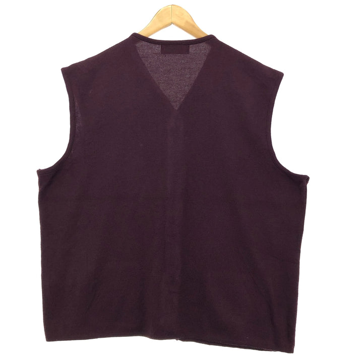 Burberry's LONDON Front-opening cotton knit vest, Men's XL /eaa408539