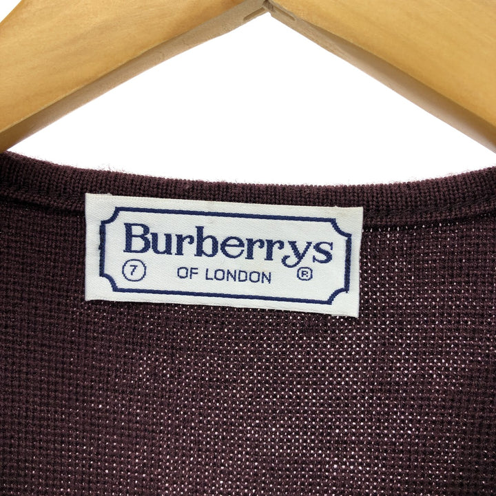 Burberry's LONDON Front-opening cotton knit vest, Men's XL /eaa408539