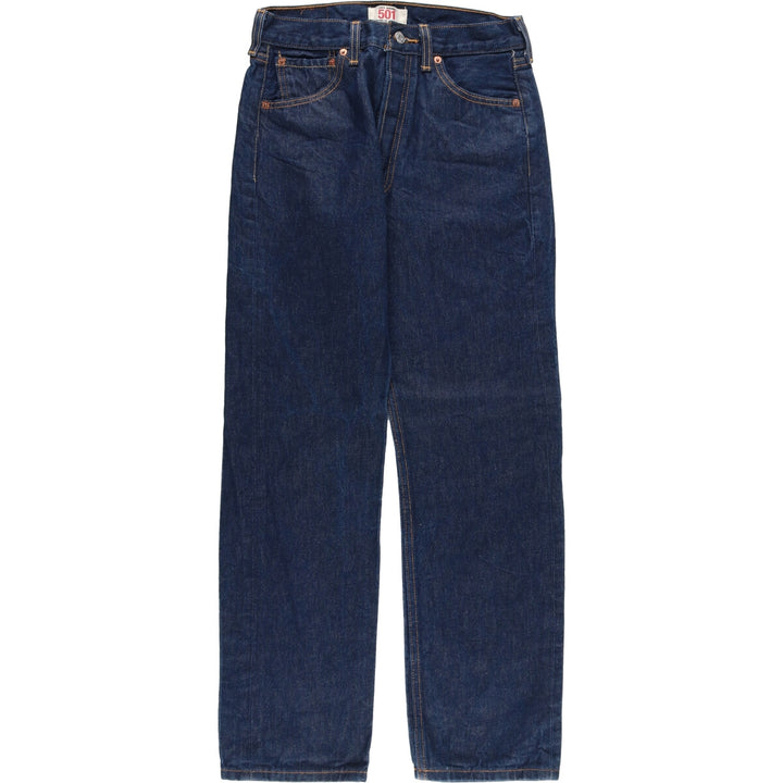 Levi's Levi's 501 STRAIGHT LEG BUTTON-FLY straight denim pants women's L (w28) /eaa408558