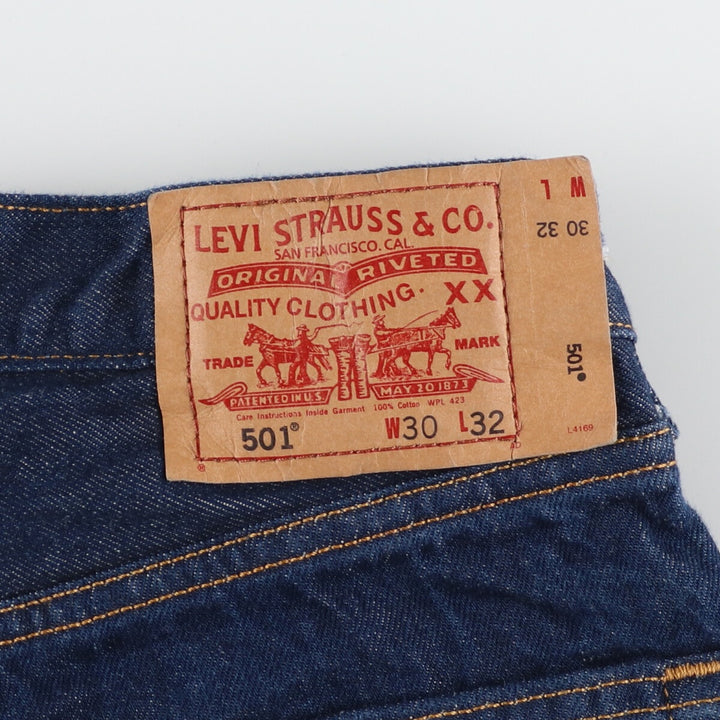 Levi's Levi's 501 STRAIGHT LEG BUTTON-FLY straight denim pants women's L (w28) /eaa408558