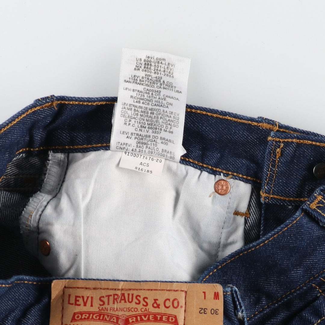 Levi's Levi's 501 STRAIGHT LEG BUTTON-FLY straight denim pants women's L (w28) /eaa408558