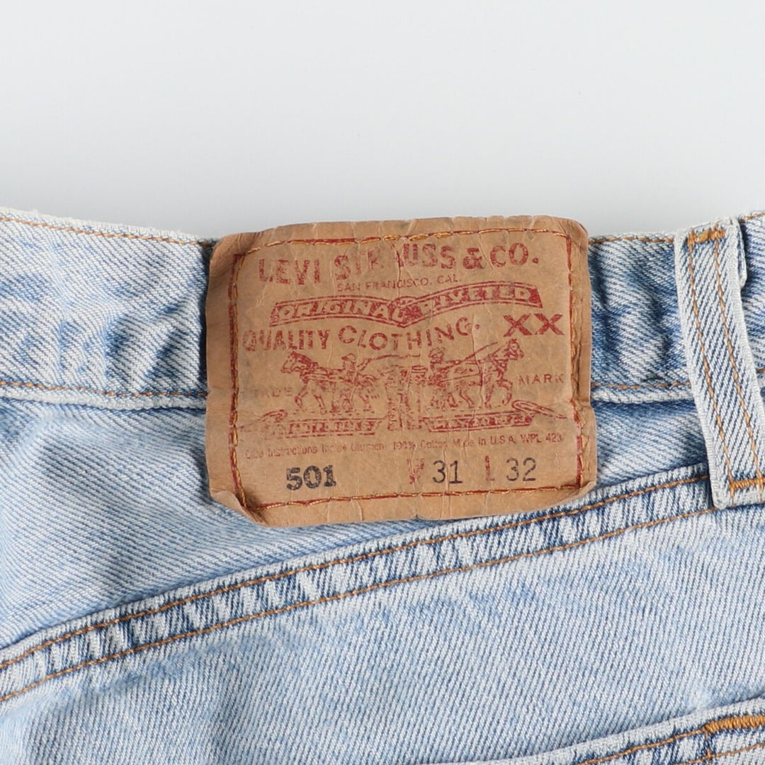 90'S Levi's 501 FOR WOMAN Straight Denim Pants Made in USA Women's L (w31) Vintage /eaa408561