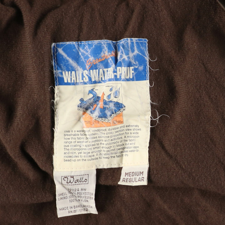 90'S Walls WATER PRUF Camouflage Pattern Wetland Camo Zip-up Jacket Men's M Vintage /eaa408567