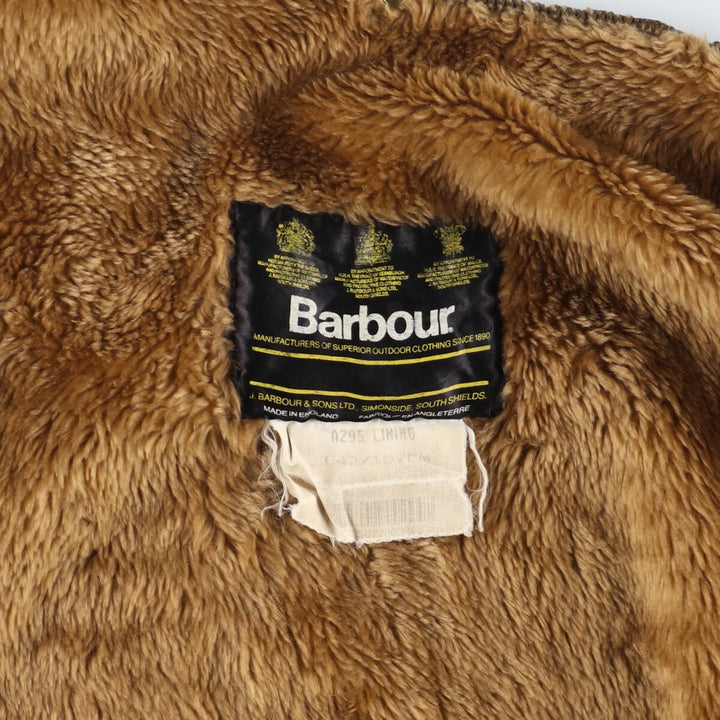 80s-90'S Barbour A295 LINING Old 3 Warrant Pile Liner Vest Made in England C42/42.1" Men's XL Vintage /eaa408706