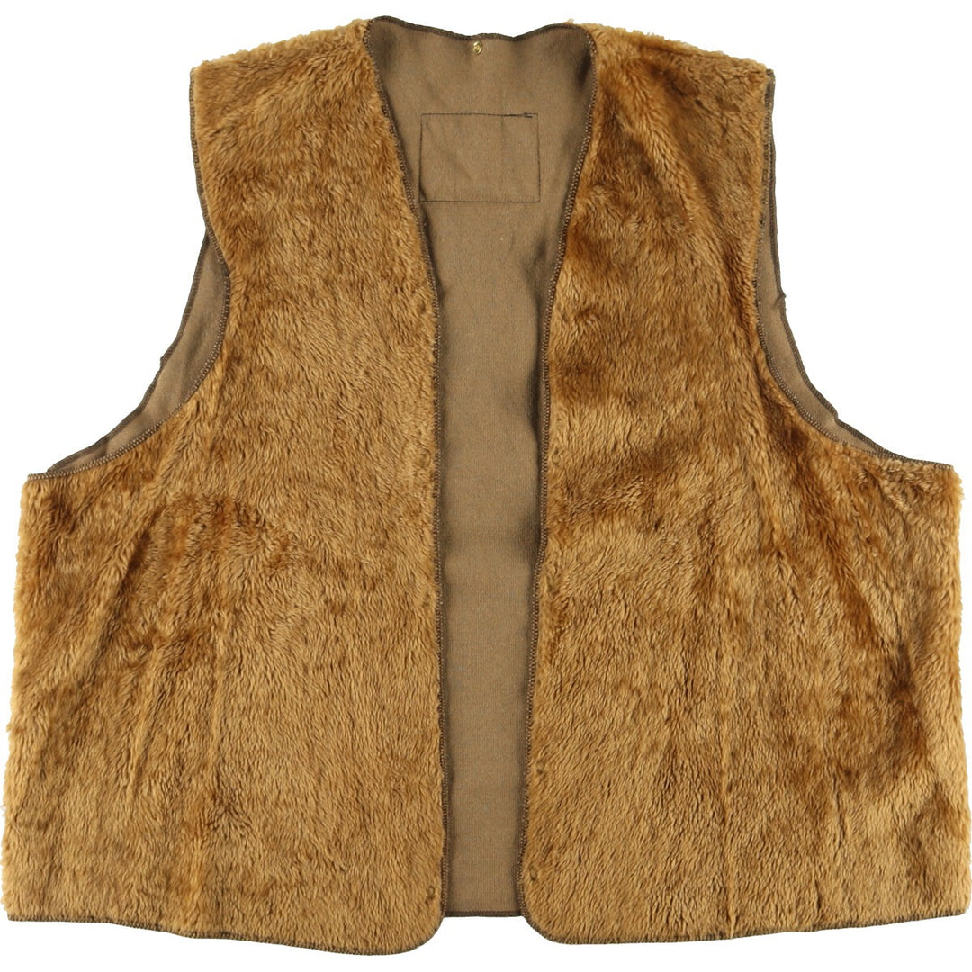 80s~90'S Barbour A297 WARM PILE LINING Former 3 Warrant Pile Liner Vest Made in England C50/50" Men's XXL /eaa408712