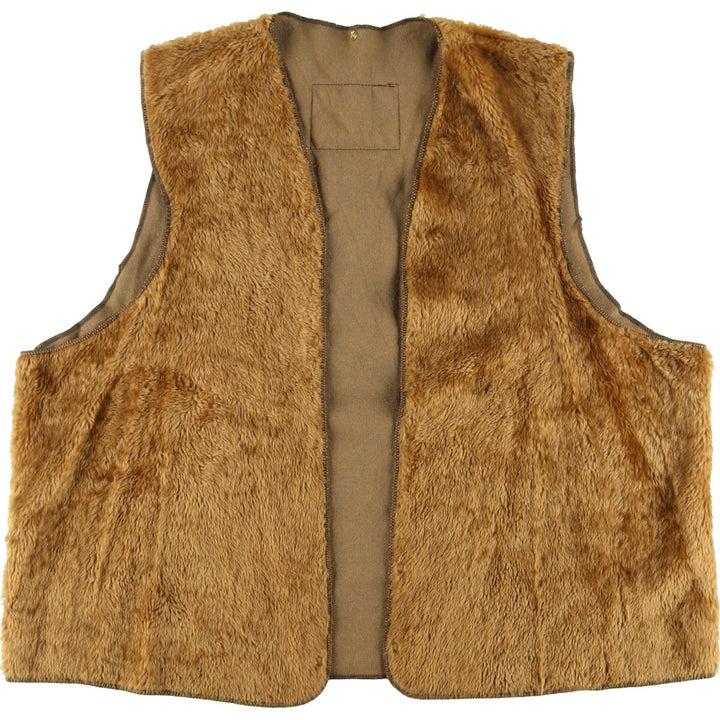 80s~90'S Barbour A297 WARM PILE LINING Former 3 Warrant Pile Liner Vest Made in England C50/50" Men's XXL /eaa408712