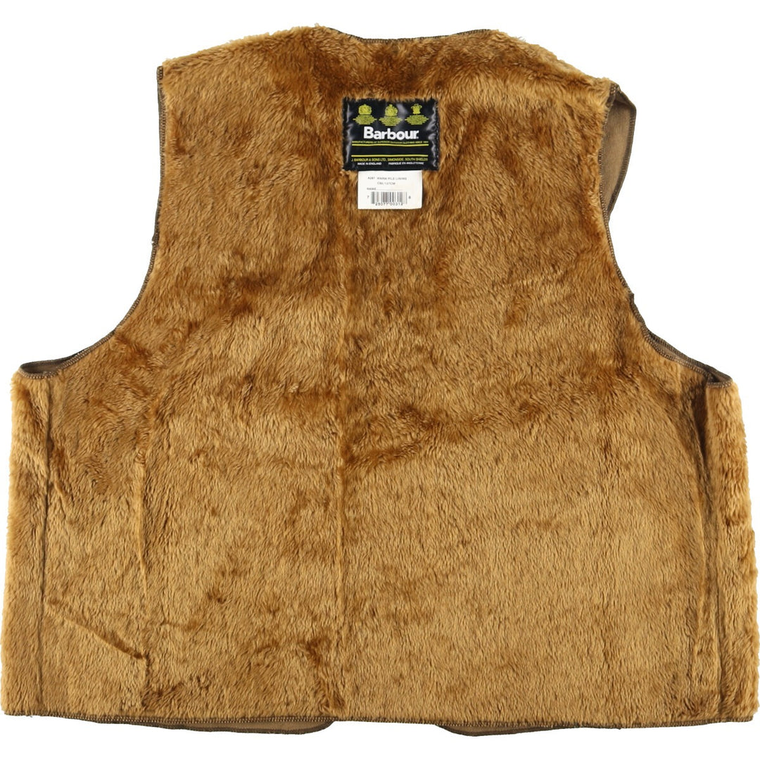 80s~90'S Barbour A297 WARM PILE LINING Former 3 Warrant Pile Liner Vest Made in England C50/50" Men's XXL /eaa408712