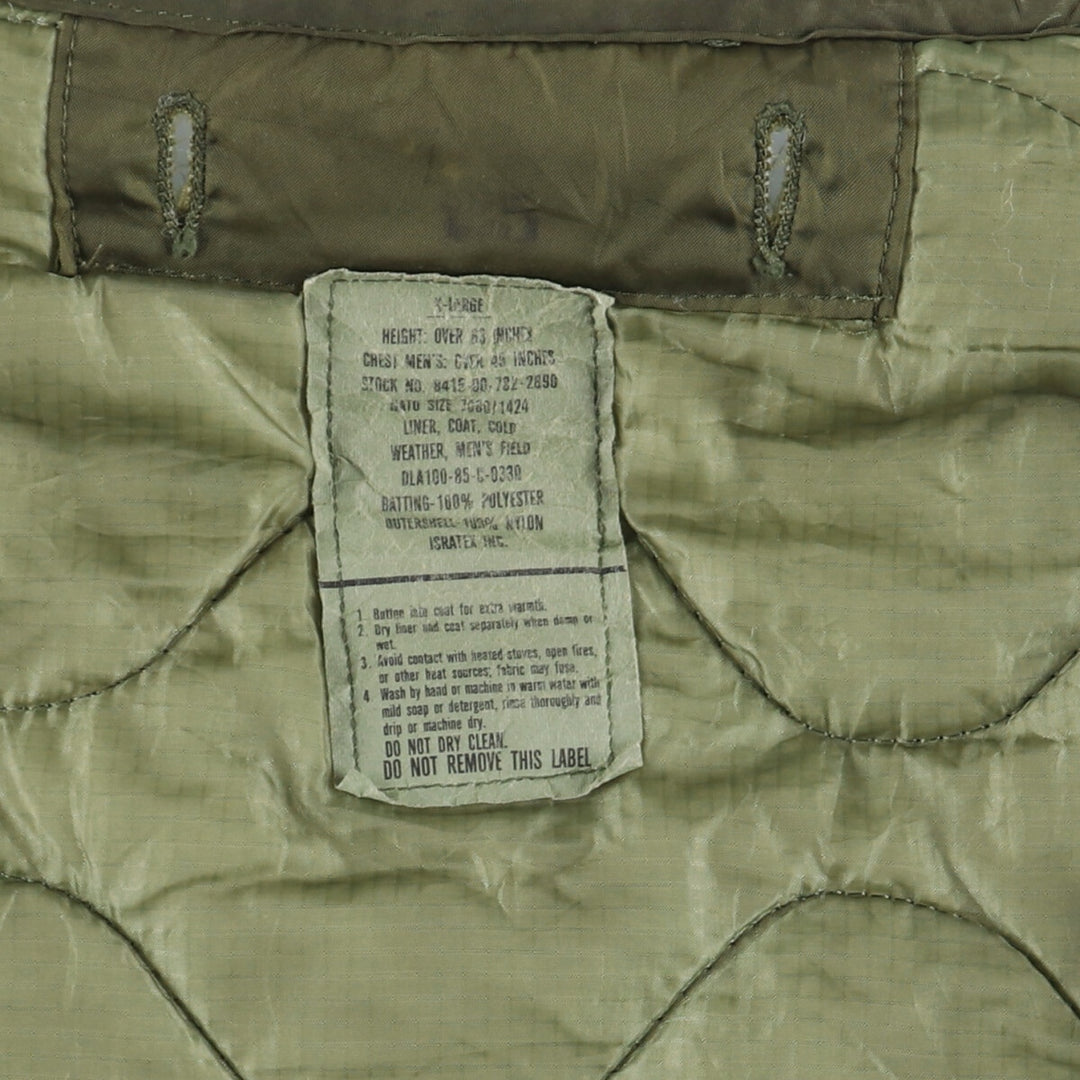 1985 US military genuine M-65 military liner jacket made in USA X-LARGE men's XL vintage /eaa408763