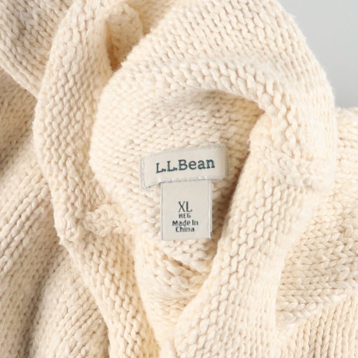 LLBean Turtleneck Cotton Knit Sweater Women's XL /eaa408864