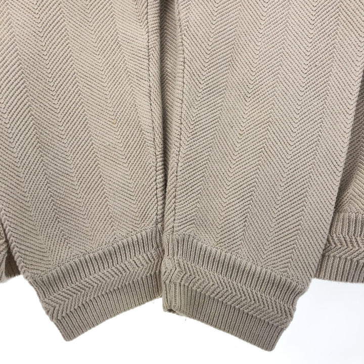 90'S Ralph Lauren CHAPS Herringbone Cotton Knit Sweater Men's L Vintage /eaa408867