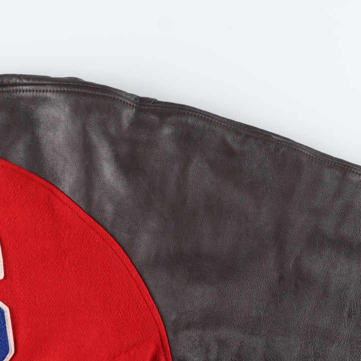 Leather sleeve wool varsity jacket award jacket varsity jacket men's XL /eaa408978