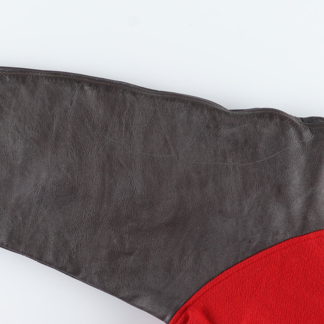 Leather sleeve wool varsity jacket award jacket varsity jacket men's XL /eaa408978