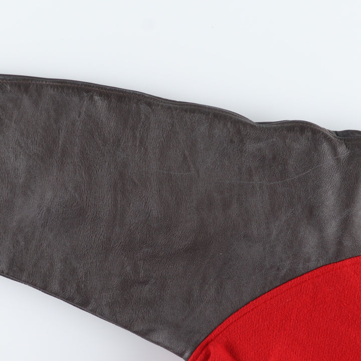 Leather sleeve wool varsity jacket award jacket varsity jacket men's XL /eaa408978