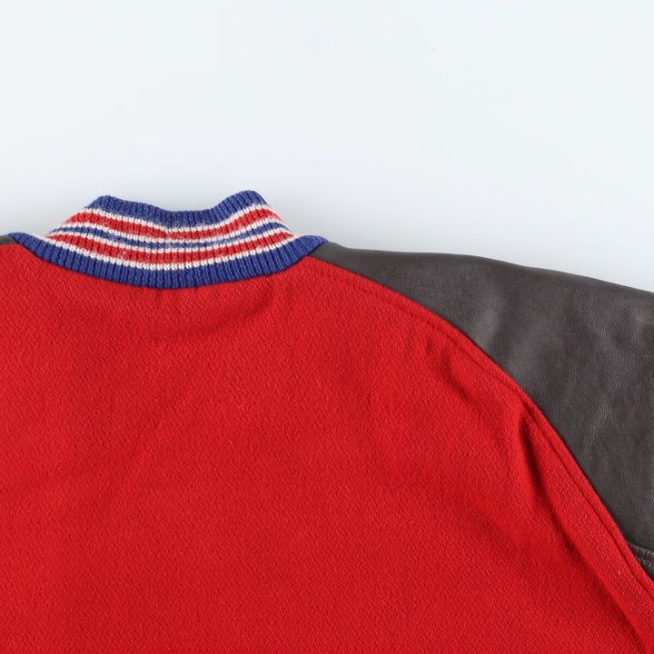 Leather sleeve wool varsity jacket award jacket varsity jacket men's XL /eaa408978