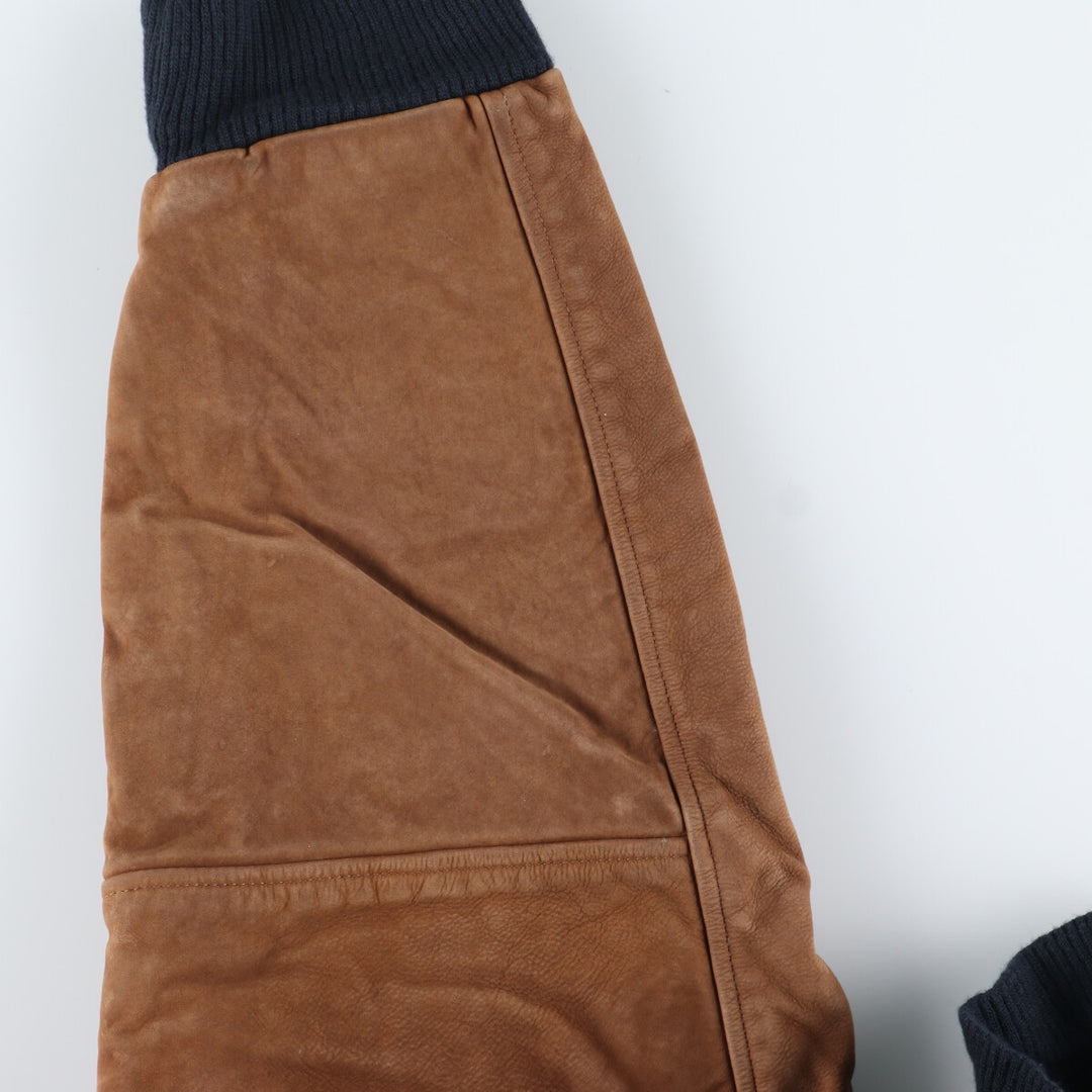 saxon leather sleeve wool varsity jacket award jacket varsity jacket made in canada men's xl /eaa408979