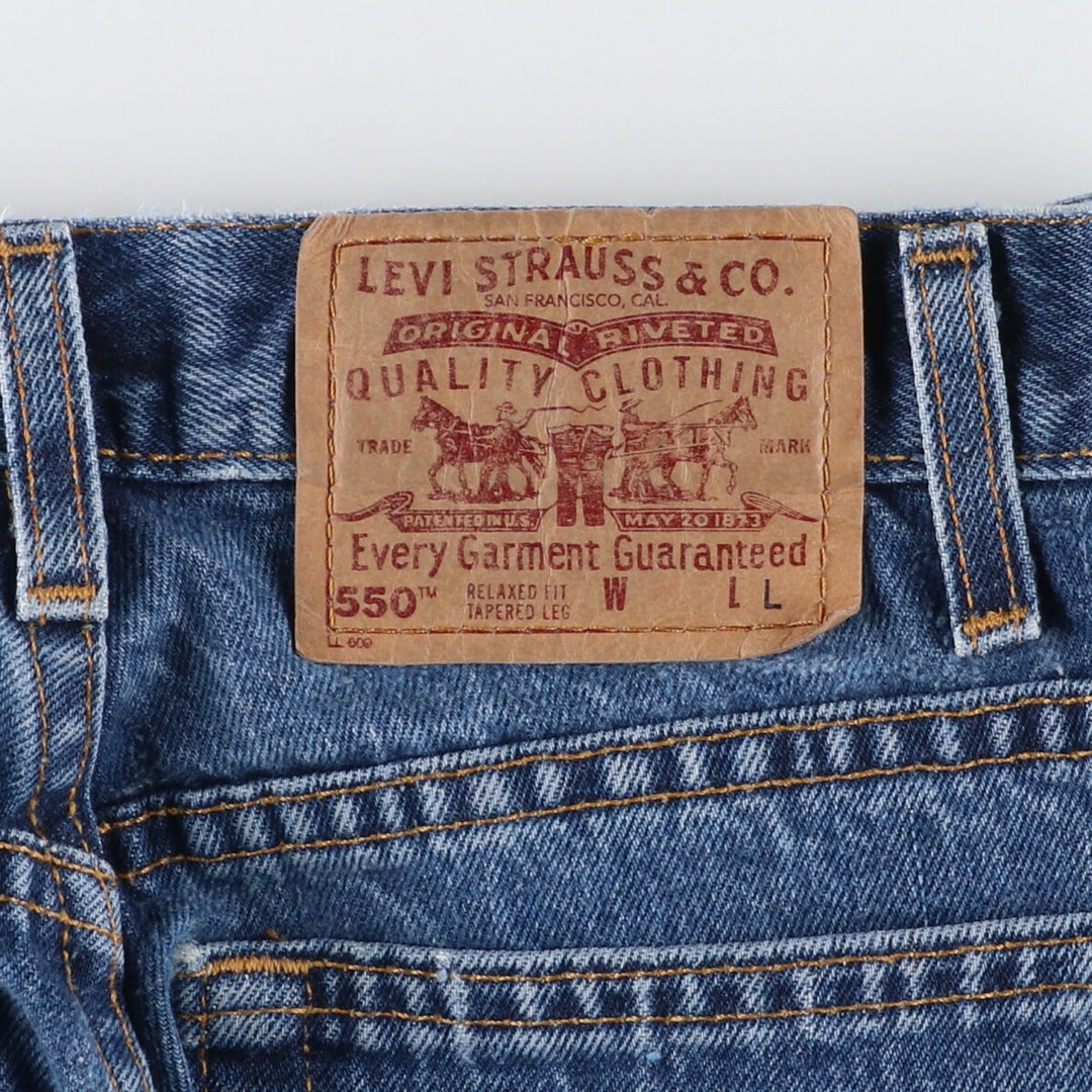 00'S Levi's 550 Relaxed Fit Tapered Leg Tapered Denim Pants Made in USA Women's L (w28) /eaa409004
